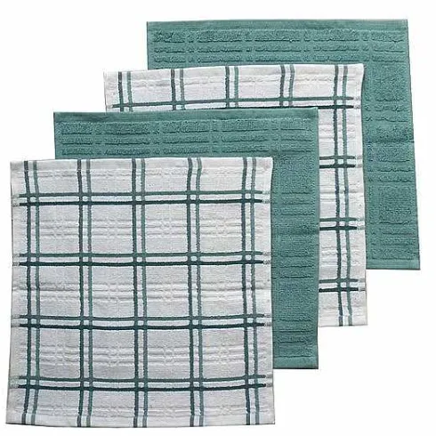 Food Network Plaid Dishcloth 4-Pk.<Food Network™ Sale