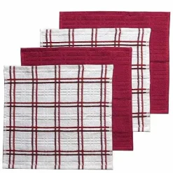 Food Network Plaid Dishcloth 4-Pk.<Food Network™ Sale