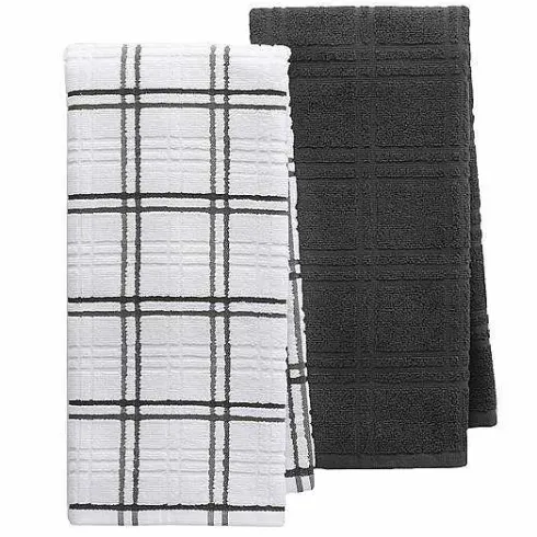 Food Network Plaid Kitchen Towel 2-Pack<Food Network™ New