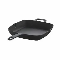 Food Network Pre-Seasoned Cast-Iron 11 Square Skillet With Helper Handle<Food Network™ New