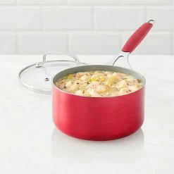 Food Network 2.5-Qt. Ceramic Saucepan With Lid<Food Network™ Clearance