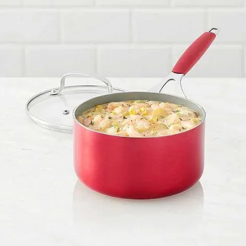 Food Network 2.5-Qt. Ceramic Saucepan With Lid<Food Network™ Clearance