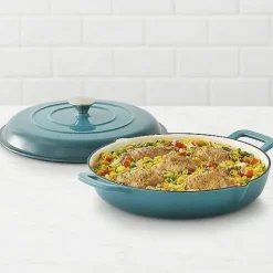 Food Network 3.5-Qt. Enameled Cast-Iron Braiser With Lid<Food Network™ Sale
