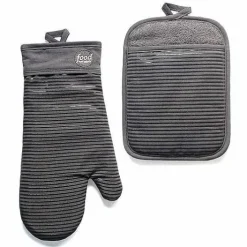 Food Network Silicone Oven Mitt & Pot Holder Set<Food Network™ Hot