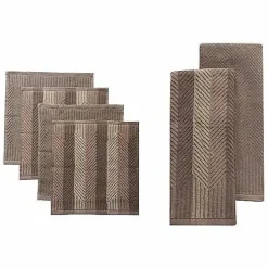 Food Network Striped Kitchen Towel & Dishcloth Multi-Pack<Food Network™