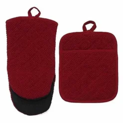 Food Network Terry Neoprene Oven Mitt & Pot Holder Set<Food Network™ Discount