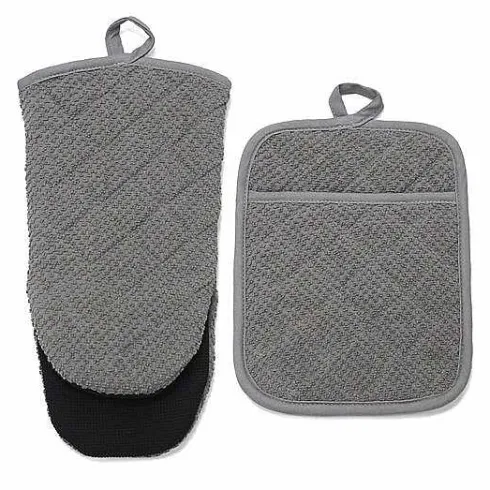Food Network Terry Neoprene Oven Mitt & Pot Holder Set<Food Network™ Discount