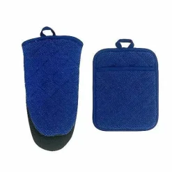 Food Network Terry Neoprene Oven Mitt & Pot Holder Set<Food Network™ Discount