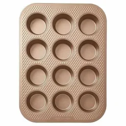 Food Network Textured Performance Series 12-Cup Nonstick Muffin Pan<Food Network™ New