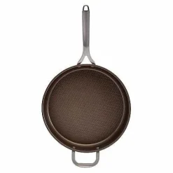 Food Network Textured Titanium 12-In. Nonstick Covered Deep Skillet<Food Network™ Hot