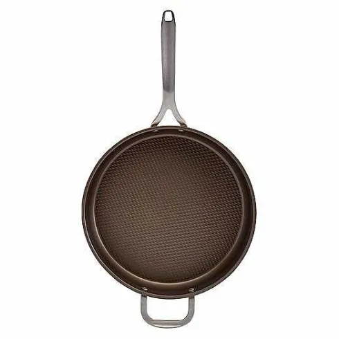 Food Network Textured Titanium 12-In. Nonstick Covered Deep Skillet<Food Network™ Hot