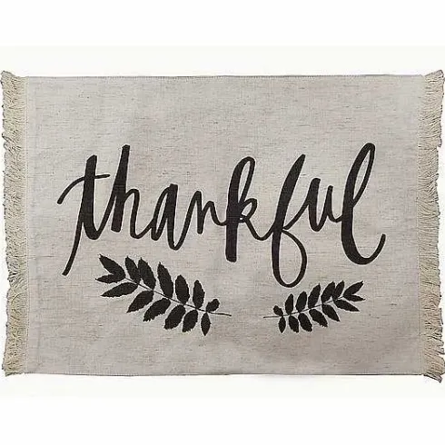 Food Network Thankful Fringe Placemat<Food Network™ Clearance