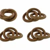 Food Network Three-Ring Wood Napkin Ring 4-Pk.<Food Network™ Online