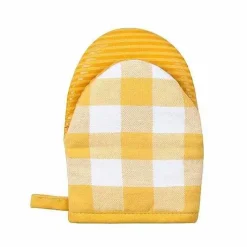 Food Network Turmeric Buffalo Check Mini Oven Mitt<Food Network™ Clearance