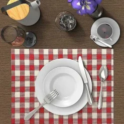 Food Network Vinyl Gingham Placemat 4-Pk.<Food Network™ Online