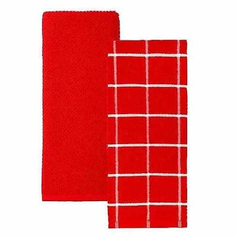 Food Network Windowpane Grid Kitchen Towel 2-Pk.<Food Network™ Discount